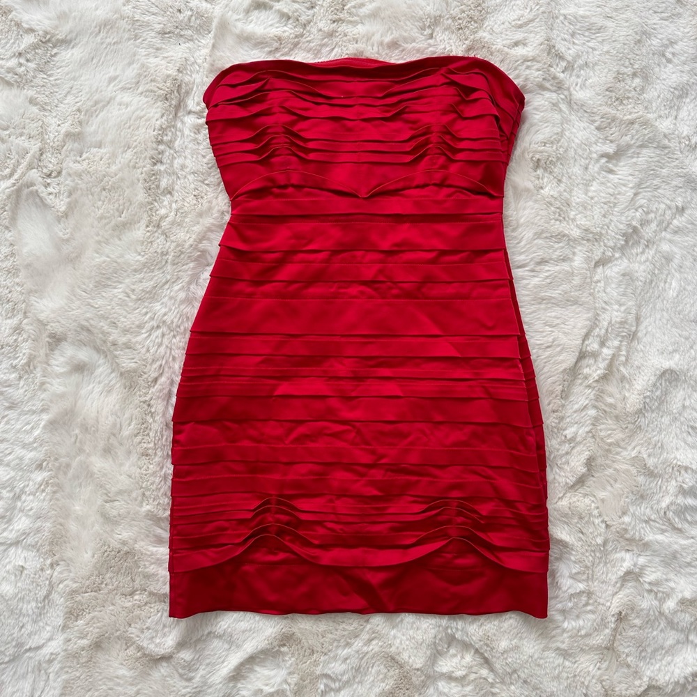 BCBG Cocktail Dress Mini Strapless